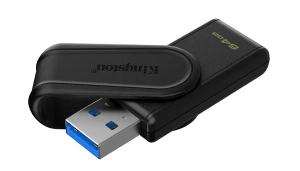 USB Kingston DTXS 64Gb USB3.2 M&agrave;u đen 