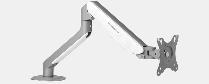 Gi&aacute; treo m&agrave;n h&igrave;nh HyperWork Humanmotion T6 Pro 2025-SLV (1 m&agrave;n h&igrave;nh/ 22inch - 32inch/ X&aacute;m trắng/ Gắn b&agrave;n)