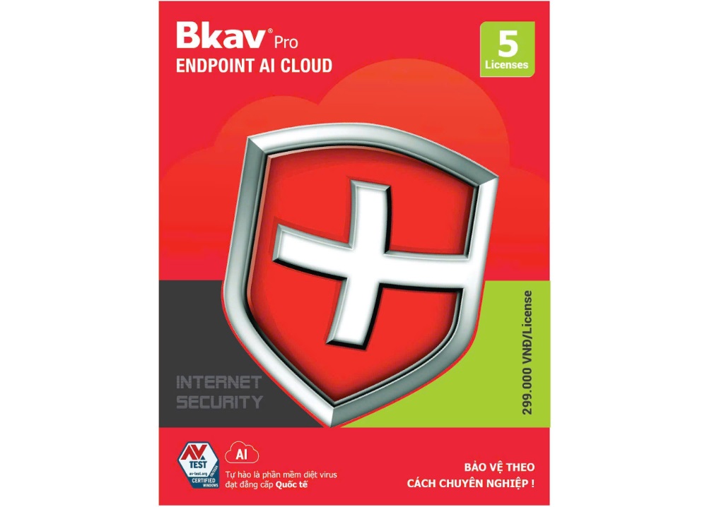 Phần mềm Diệt Virus BKAV Endpoint AI Cloud (10 thiết bị/ 12 tháng)