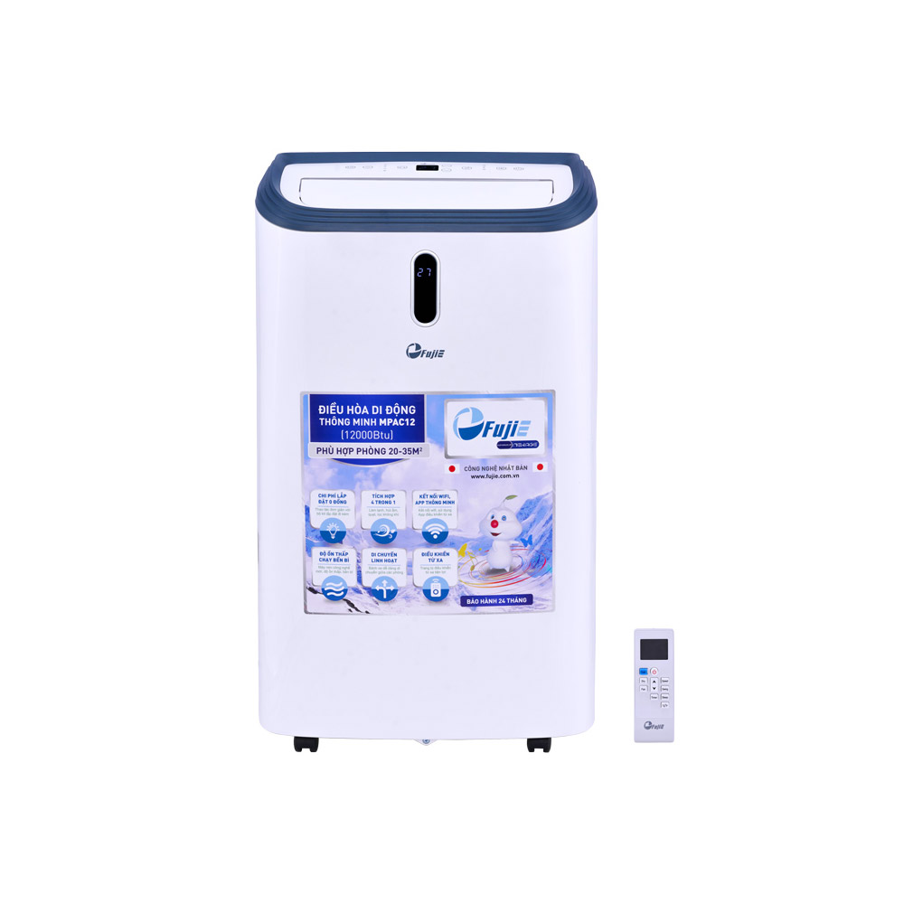 Điều h&ograve;a di động th&ocirc;ng minh Fujie DG688 (1 chiều/ 12000 BTU)