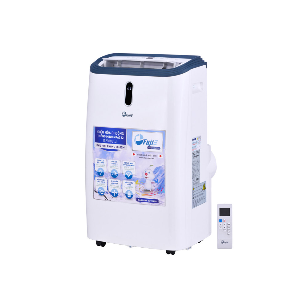 Điều h&ograve;a di động th&ocirc;ng minh Fujie DG688 (1 chiều/ 12000 BTU)