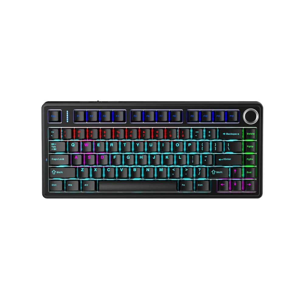Bàn phím cơ AULA F75 Black Red Switch 