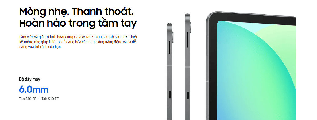 Samsung Galaxy Tab S10 FE – Chiếc máy tính bảng tầm trung tối ưu cho nhu cầu giải trí và công việc