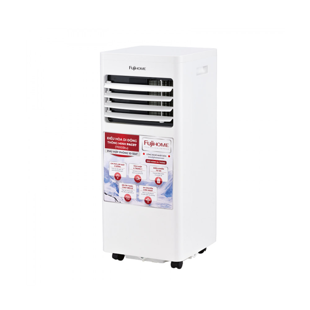 Điều hòa di động thông minh FujiHome PAC07 (1 chiều/ 7000 BTU)