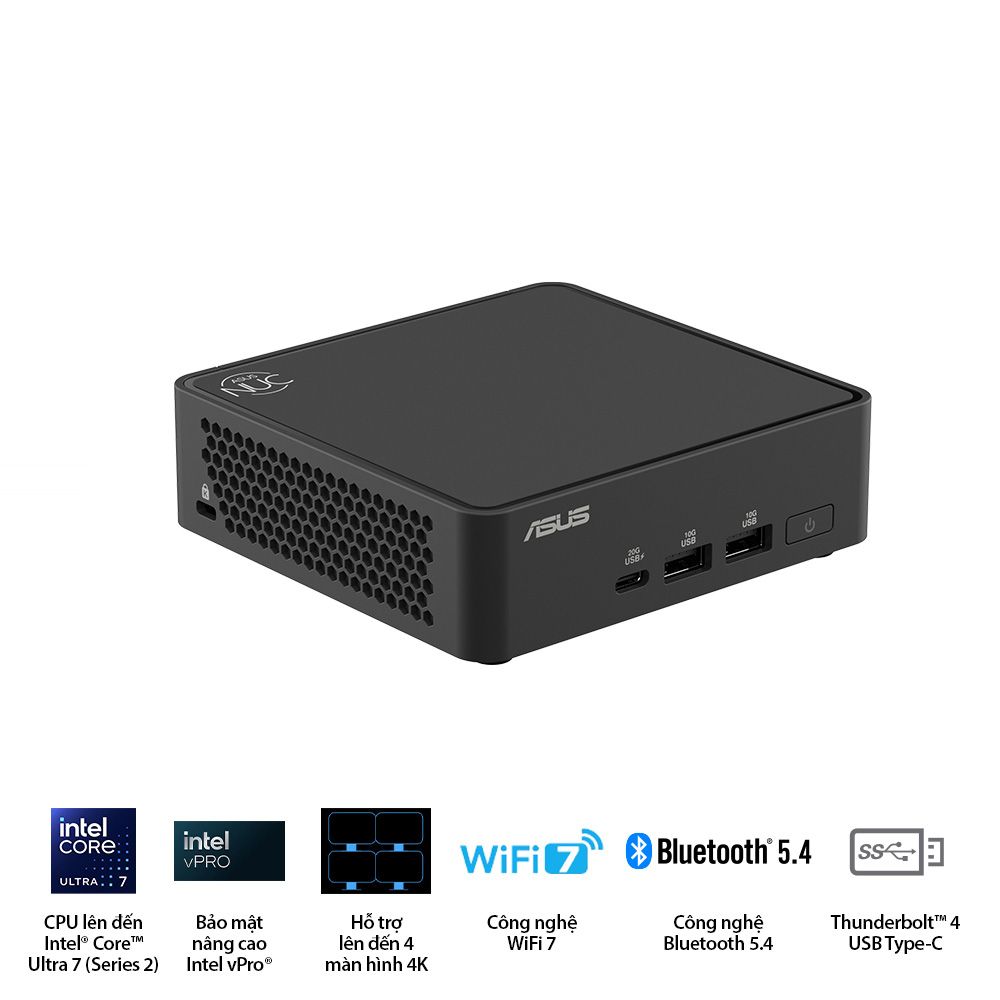 Mini PC Asus NUC 15 PRO Slim NUC15CRLIP (Intel U300/ NoOS/ 3Y)