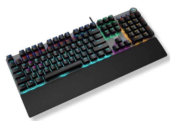 B&agrave;n ph&iacute;m cơ Aula F2058 Blue Switch (LED Rainbows/ Đen)