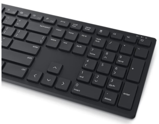 Bộ bàn phím chuột không dây Dell KM5221W (Đen)