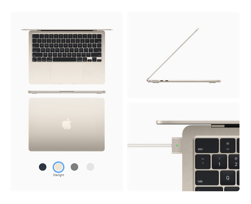 Laptop Apple Macbook Air M2 10GPU/8Gb/512Gb Starlight