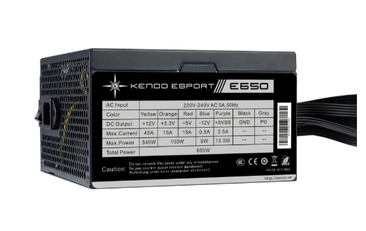 Nguồn Máy Tính KENOO ESPORT E650 650w 