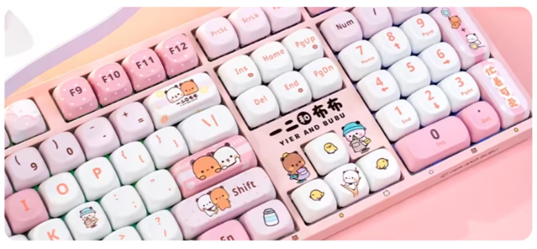 B&agrave;n ph&iacute;m cơ AKKO 3108 V3 Yier and Bubu Pink (Pink) 
