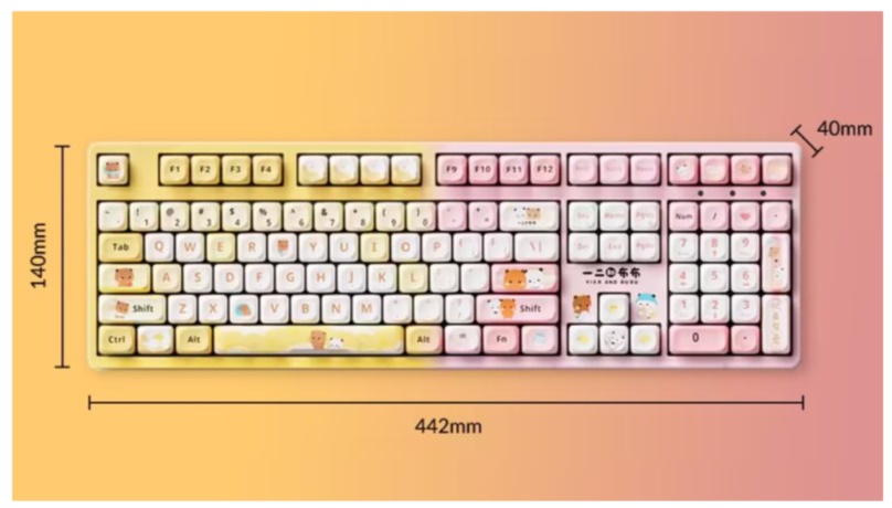 B&agrave;n ph&iacute;m cơ AKKO 3108 V3 Yier and Bubu Pink (Pink) 