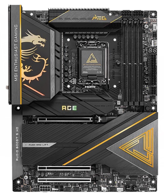 Mainboard MSI MEG Z890 ACE (Intel Z890/ Socket 1851/ ATX/ 4 khe ram/ DDR5)