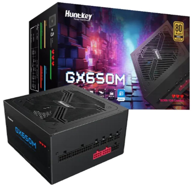 Nguồn máy tính Huntkey GX650M (650W/ 80 Plus Gold/ Full-Modular/ ATX/ Đen) 