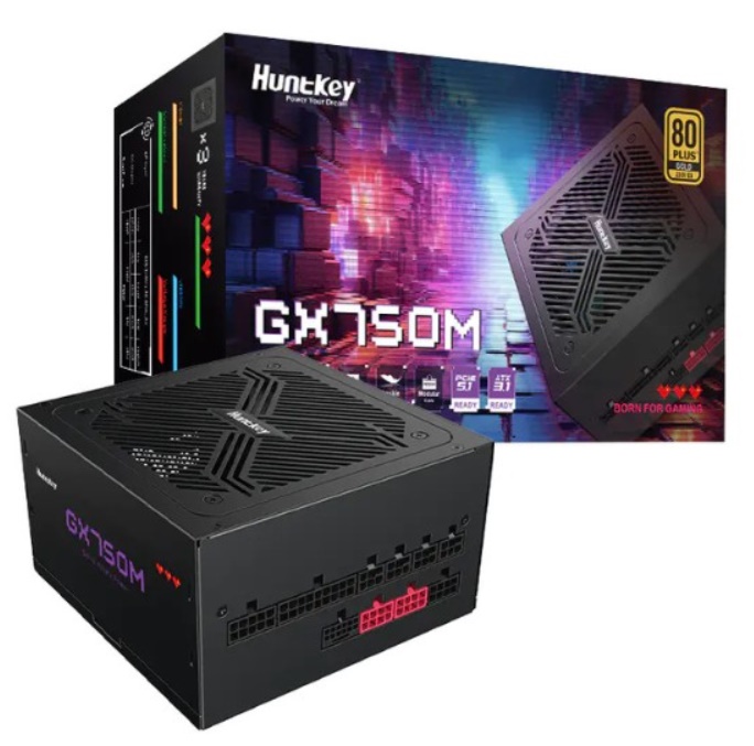 Nguồn máy tính Huntkey GX750M (750W/ 80 Plus Gold/ Full-Modular/ ATX/ Đen)
