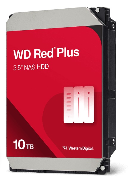 Ổ cứng nas Western Digital Red Plus 10TB WD100EFGX (3.5Inch/ 7200rpm/ 512MB/ SATA3) 