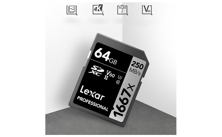 Thẻ nhớ SD Lexar Professional 1667x SDXC V30 64Gb