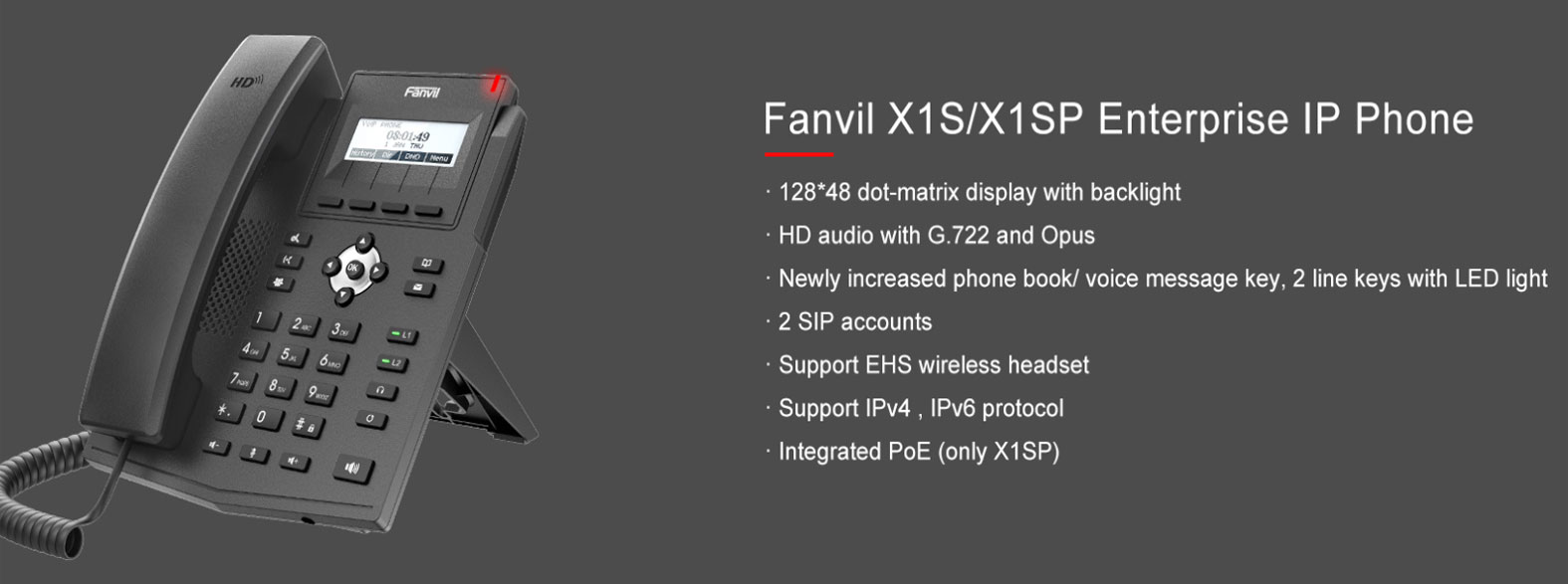 Điện thoại ip FANVIL X1S