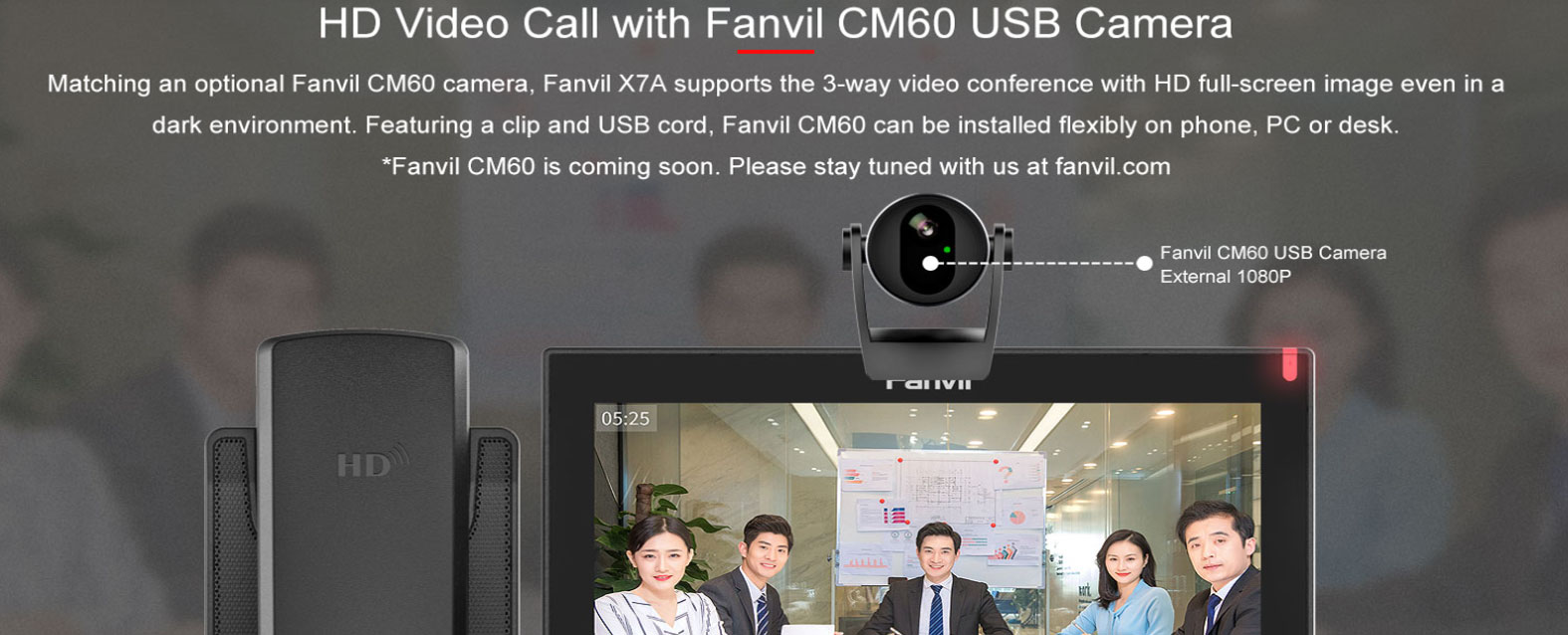 Điện thoại IP Fanvil X7A (Tích hợp sẵn Camera)