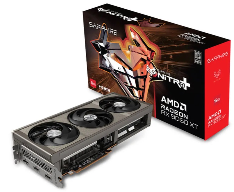 Card đồ họa Sapphire NITRO+ AMD RADEON RX 9060 XT GAMING OC 16GB (GDDR6/ 128 bit) 
