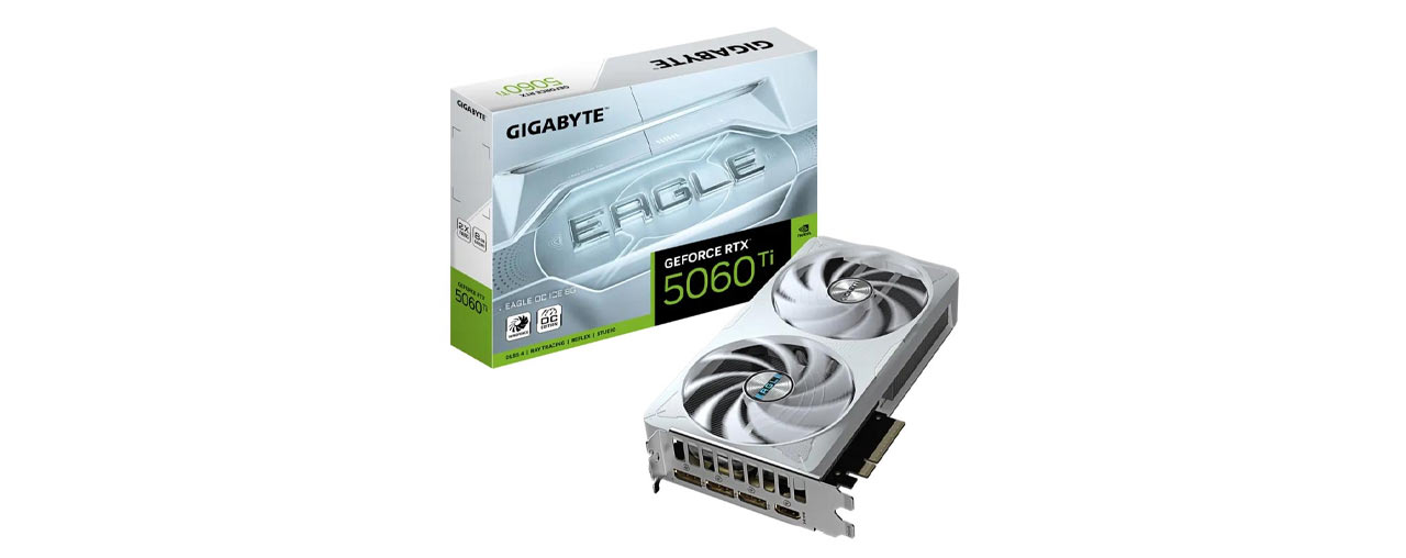 Card đồ họa Gigabyte GeForce RTX 5060 Ti EAGLE OC ICE 8G GDDR7 (N506TEAGLEOC ICE-8GD) (ID: 59311)