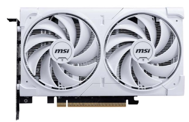 Card đồ họa MSI GeForce RTX 5060 8G VENTUS 2X OC WHITE (GDDR7/ 128 bit)