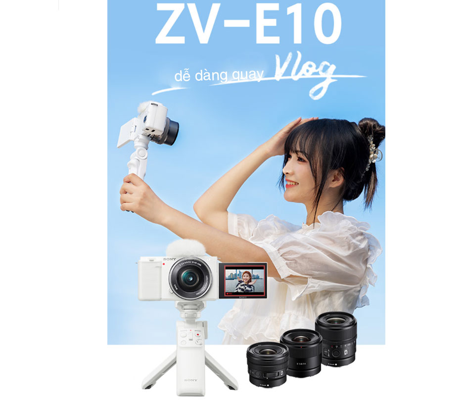 Máy ảnh KTS Sony ZV-E10L - 4K Video: Nếu bạn là người yêu thích chụp ảnh và quay video chất lượng cao, thì Máy ảnh KTS Sony ZV-E10L - 4K Video sẽ là sự lựa chọn tuyệt vời cho bạn. Với khả năng quay video 4K và nhiều tính năng tối ưu hóa cho livestream và vlogging, bạn sẽ có những bức ảnh và video đẹp như mơ.
