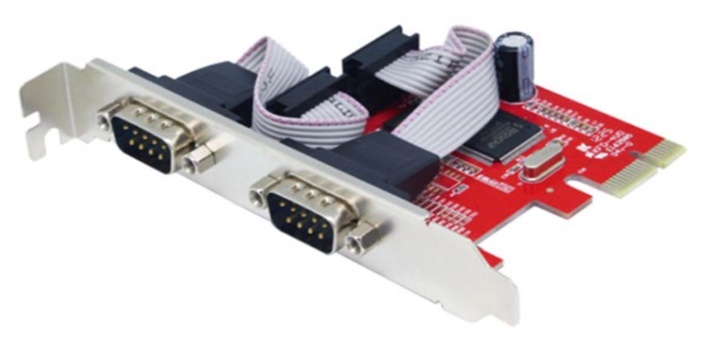 Cạc chuyển Unitek Y-7504B PCI Express 1X sang 2COM(RS232) 