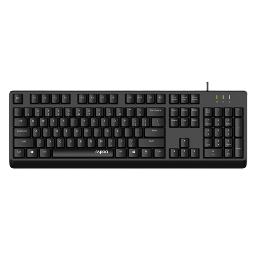 Bộ b&agrave;n ph&iacute;m chuột Rapoo X125SE (Đen)