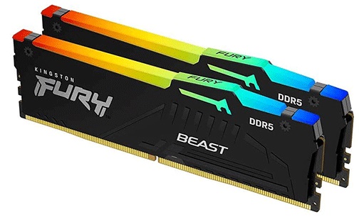 RAM Kingston FURY Beast RGB 32GB (2x16GB) DDR5 5600Mhz (KF556C40BBAK2-32)