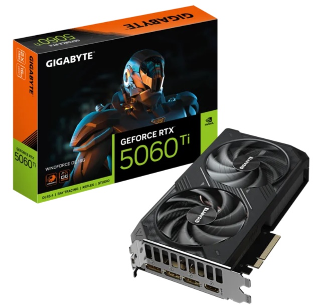 Card đồ họa Gigabyte GeForce RTX 5060 Ti WINDFORCE OC