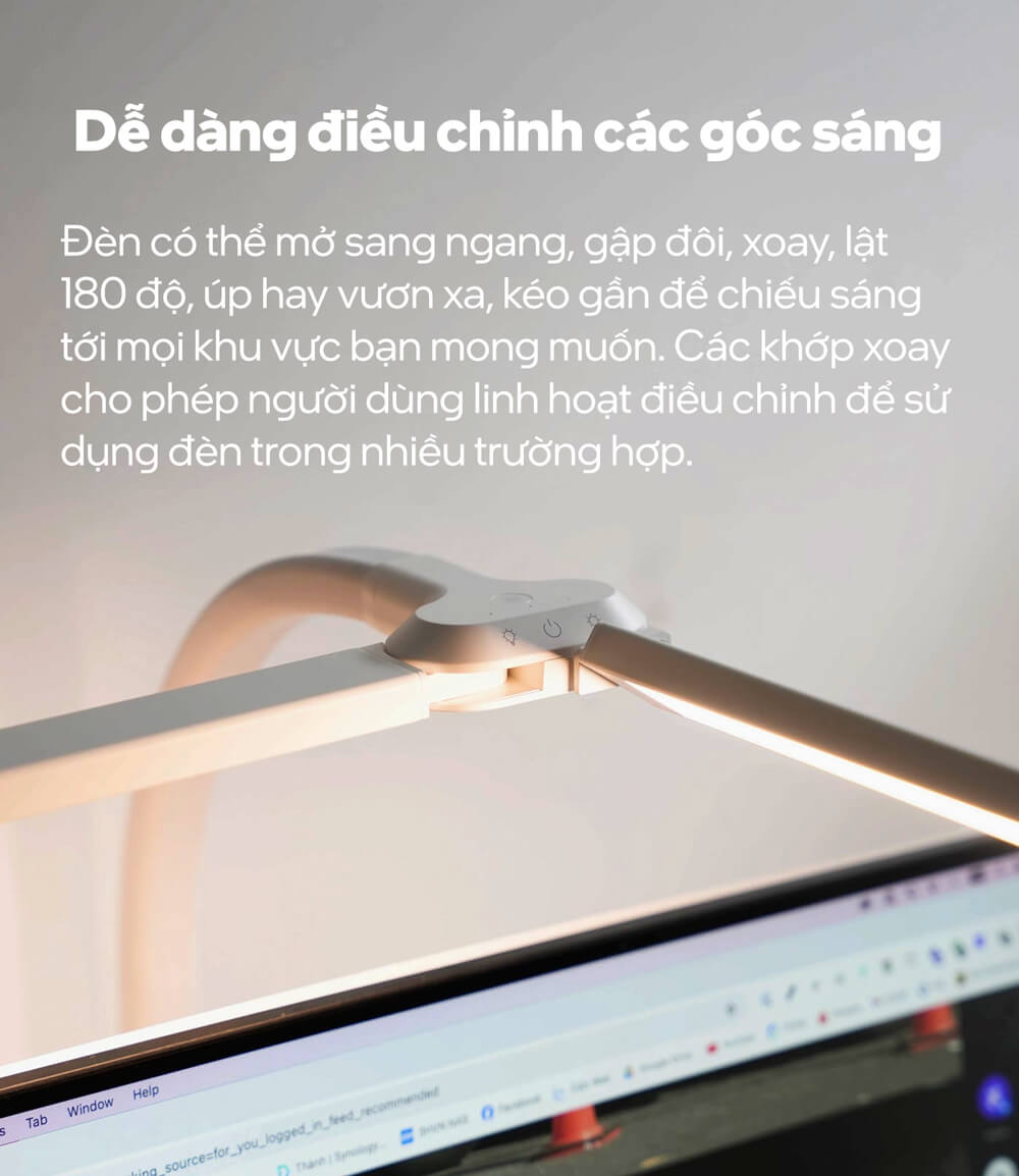 Đèn bàn led HyperWork Luna HPW-DL01-WHT