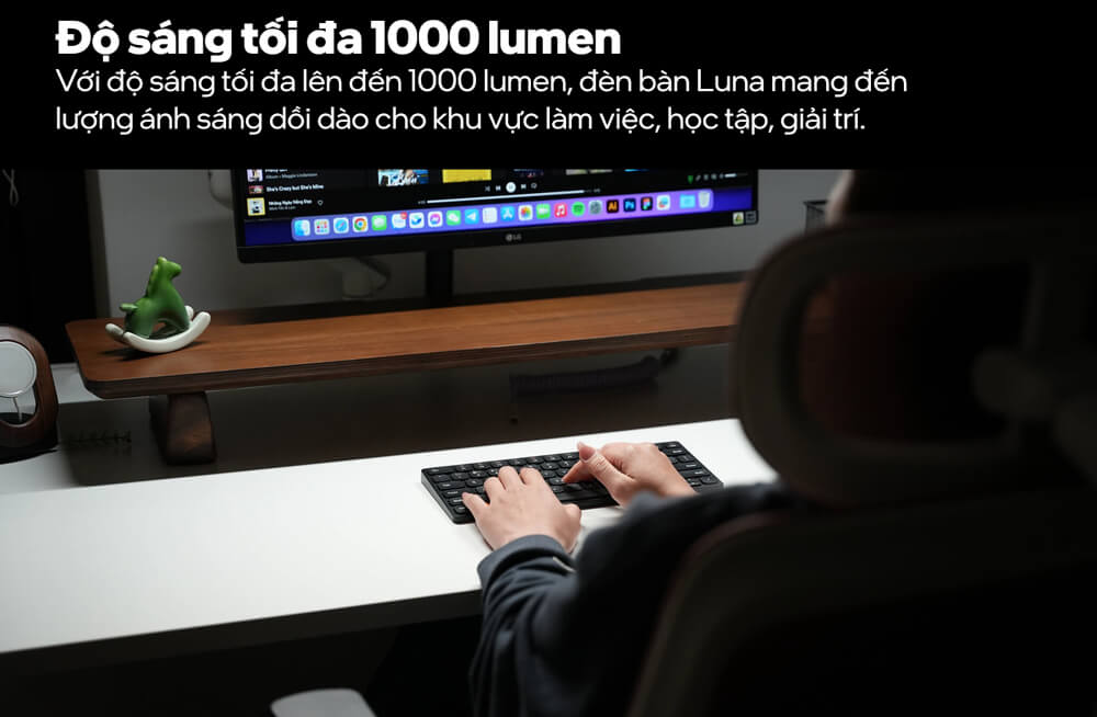 Đèn bàn led HyperWork Luna HPW-DL01-WHT