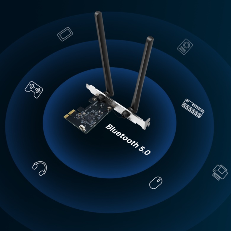 Cạc mạng không dây Mercusys PCI-E MA30E 