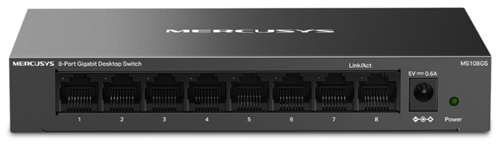 Switch Mercusys MS108GS (10/100/1000 Mbps/ 8 Cổng/ Vỏ Thép)