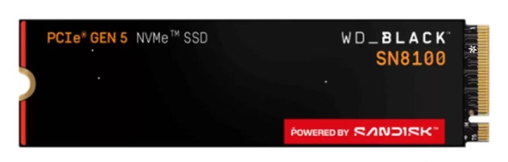 Ổ SSD Sandisk Black SN8100 WDS100T1X0M 1TB (NVMe PCIe/ Gen4x4 M2.2280/ 14900MB/s/ 11000MB/s)