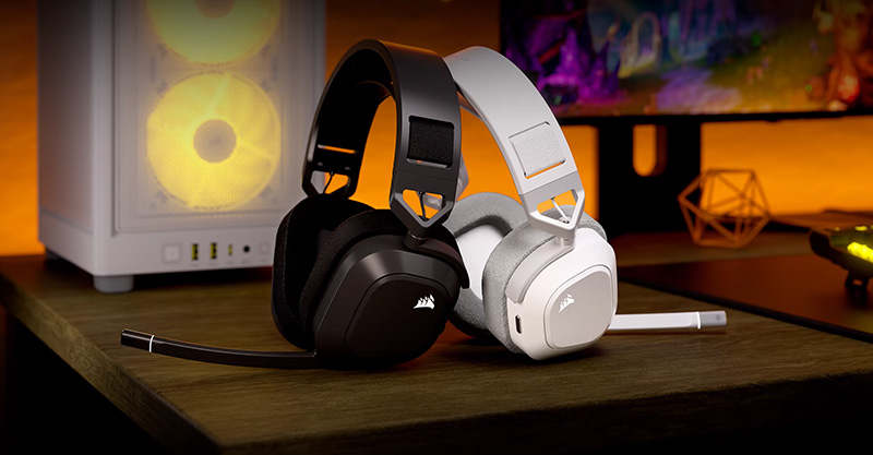 Tai nghe Gaming không dây Corsair HS80 MAX White