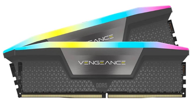 Ram desktop Corsair Vengeance Vengeance RGB Black CMH96GX5M2E6000C36 96GB (2x48GB) DDR5 6000MH