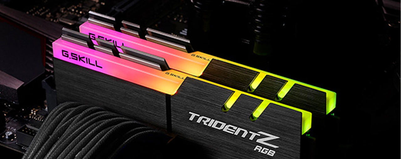 Ram desktop GSKill Trident Z RGB DDR4-3600MHz 32GB (2x16GB) (F4-3600C18D-32GTZR) (ID: 41191)