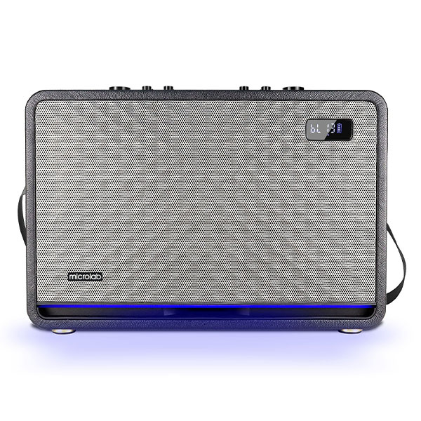 Loa không dây Bluetooth Microlab KTV200 Pro/ kèm 2 mic- Đen