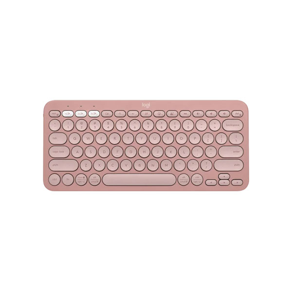 Bàn phím không dây Bluetooth Logitech Pebble Keys 2 K380S - Màu hồng