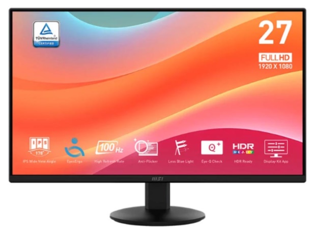 Màn hình MSI PRO MP272LKL (27Inch/ Full HD/ 1ms/ 100HZ/ 250cd/m2/ IPS) 