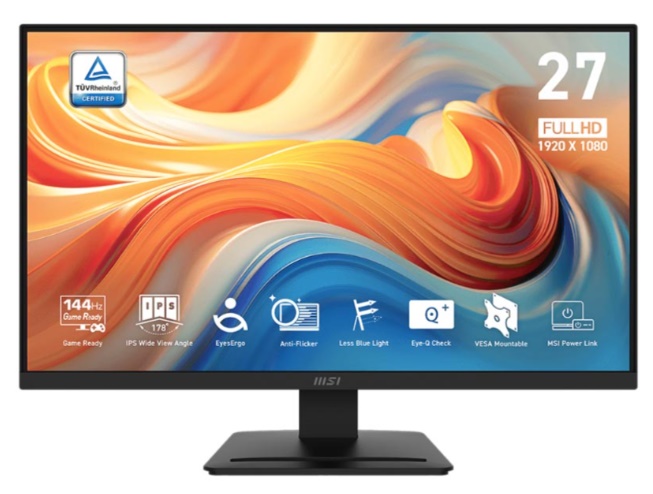 Màn hình MSI PRO MP273L E14 (27Inch/ Full HD/ 1ms/ 144Hz/ 250cd/m2/ IPS) 