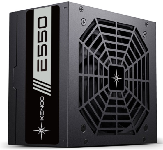 Nguồn máy tính KENOO E550 ESPORT cáp dẹt (550W/ Đen)