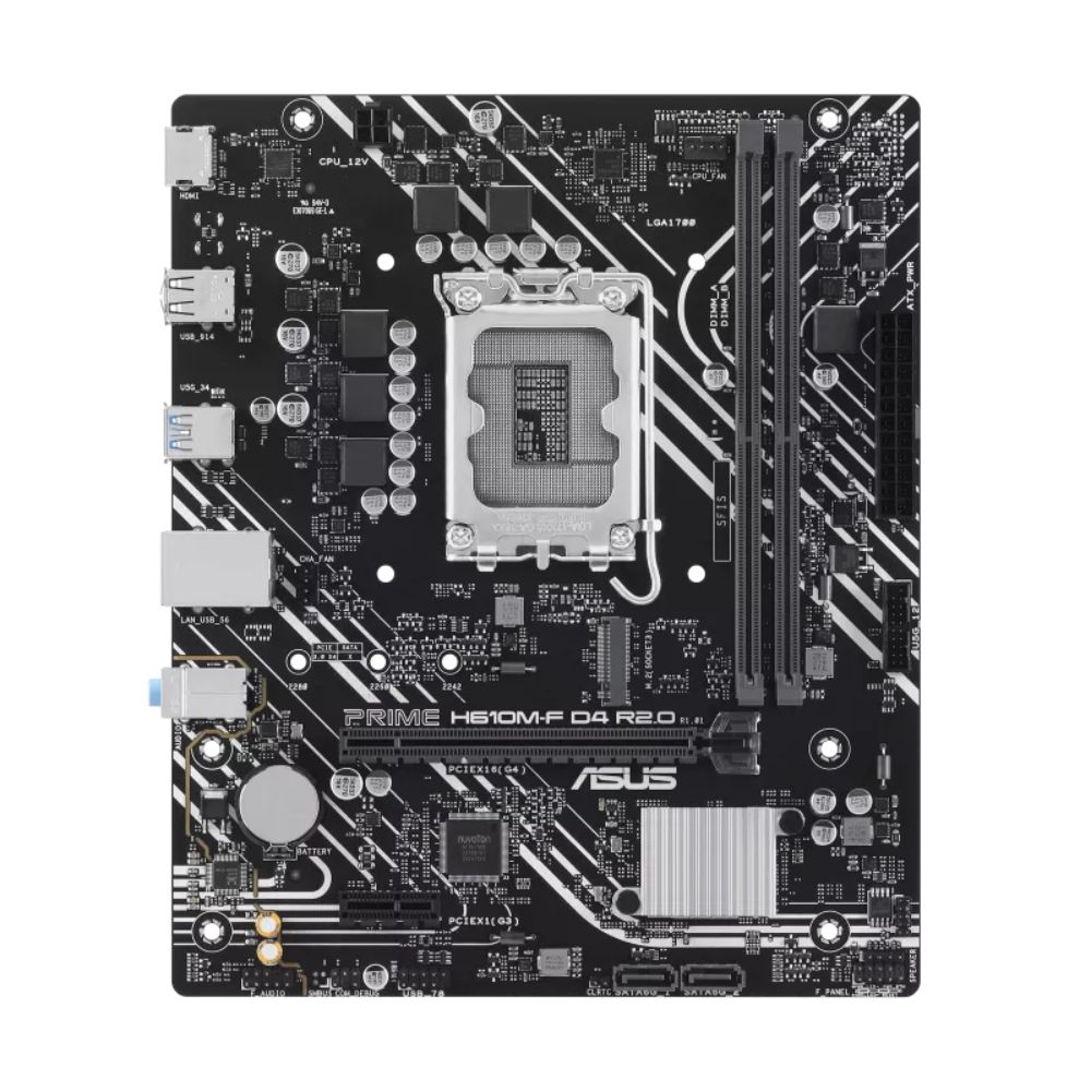 Mainboard Asus Prime H610M-F D4 R2.0 (Intel H610/ Socket 1700/ M-ATX/ 2 khe ram)