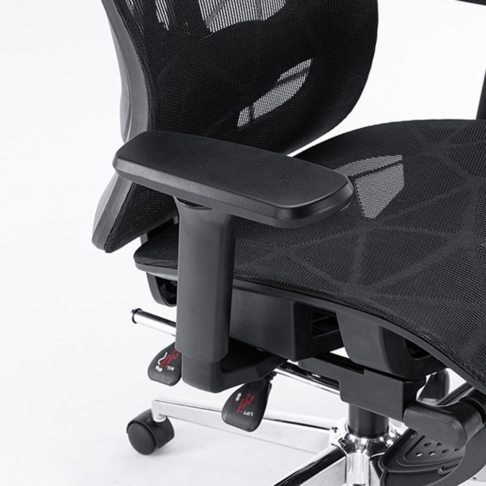 Ghế c&ocirc;ng th&aacute;i học E-Dra EEC225 black ergonomic chair
