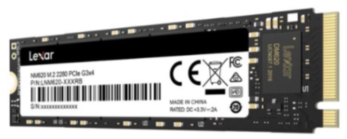 Ổ SSD Lexar NM620 256GB (NVMe PCIe/ Gen3x4 M2.2280/ 3000MB/s/ 1300MB/s)