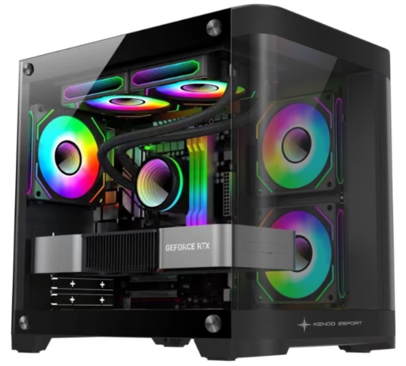 Vỏ máy tính KENOO ESPORT MK400 - Màu Đen (M-ATX)