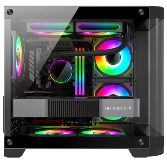 Vỏ máy tính KENOO ESPORT MK400 - Màu Đen (M-ATX)