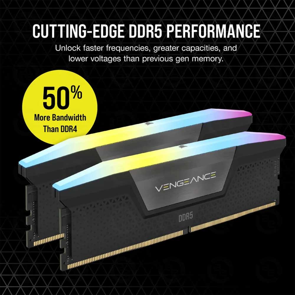 RAM Corsair Vengeance RGB 96GB (2x48GB) DDR5 5600MHz