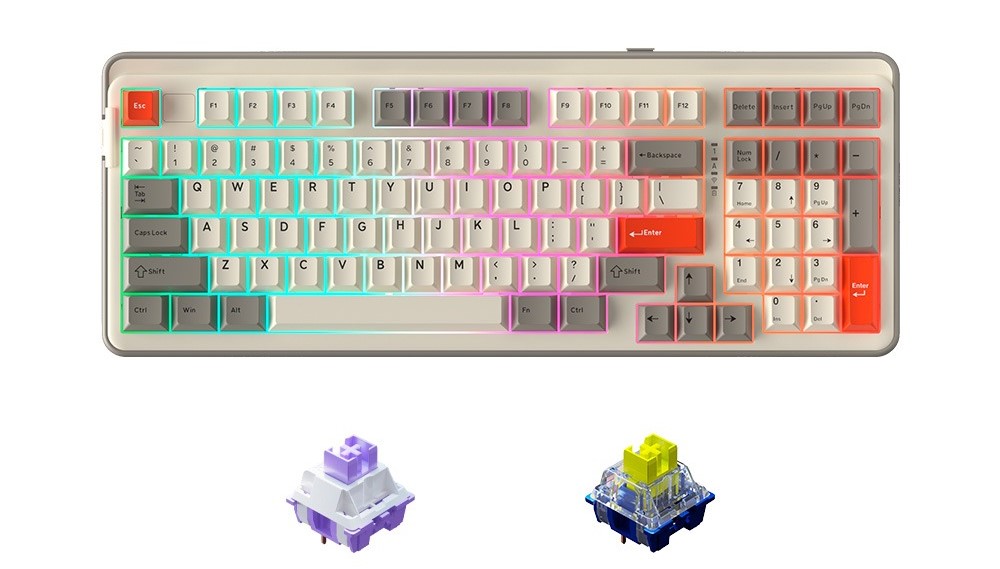 Bàn phím cơ không dây Dareu EK98 Pro Triple Mode Proto DareU Dream switch